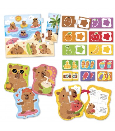 CAROTINA BABY GIOCHI DEL CAPIBARA 10 GIOCHI DI ATTIVITA EDUCATIVA +2 LISCIANI GIOCHI