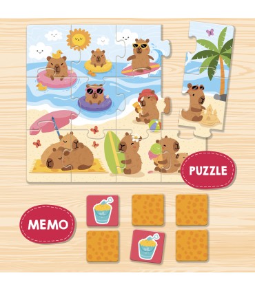 CAROTINA BABY GIOCHI DEL CAPIBARA 10 GIOCHI DI ATTIVITA EDUCATIVA +2 LISCIANI GIOCHI