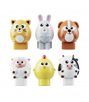 CAROTINA HAPPY LOGIC CON SEI ANIMALI DA INCASTRARE +10M LISCIANI GIOCHI