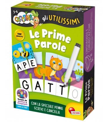 CAROTINA GLI UTILISSIMI LE PRIME PAROLE PER ARRICCHIRE IL LESSICO FACILE E DIVERTENTE  3-6 LISCIANI GIOCHI