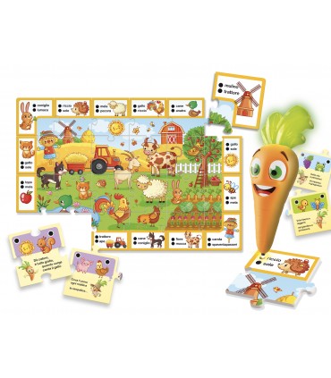 CAROTINA PENNA PARLANTE GLI UTILISSIMI GIOCHI DELLA FATTORIA 3-6  LISCIANI GIOCHI