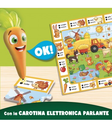 CAROTINA PENNA PARLANTE GLI UTILISSIMI GIOCHI DELLA FATTORIA 3-6  LISCIANI GIOCHI
