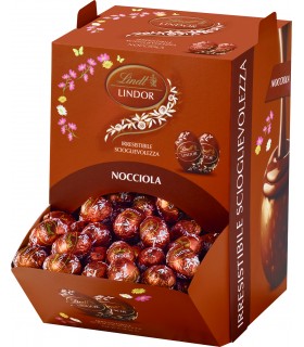 OVETTI LINDOR LINDT NOISETTE NOCCIOLA 8g. EXPO A BOCCA DI LUPO 2KG(232pz. circa)