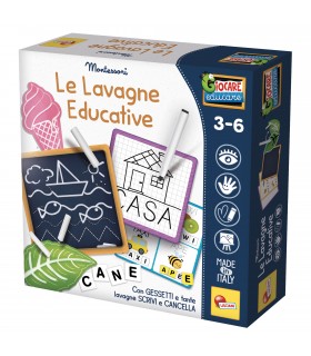 MONTESSORI LE LAVAGNE EDUCATIVE DALLA PIU CLASSICA CON I GESSI ALLA LAVAGNA MAGNETICA  3-6 LISCIANI GIOCHI