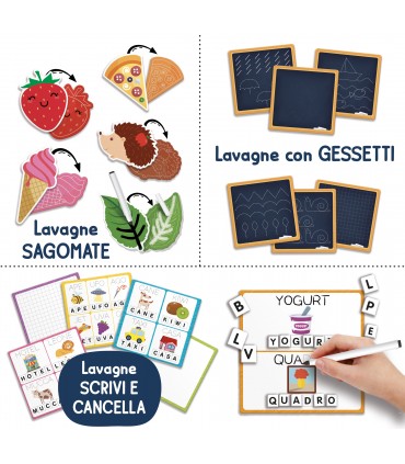 MONTESSORI LE LAVAGNE EDUCATIVE DALLA PIU CLASSICA CON I GESSI ALLA LAVAGNA MAGNETICA  3-6 LISCIANI GIOCHI