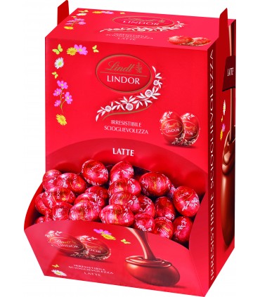 OVETTI LINDOR LINDT AL LATTE 8g. EXPO A BOCCA DI LUPO 2KG(232pz. circa)