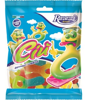 CARAMELLE GOMMOSE RAVAZZI CIU' GLUTEN FREE SUGAR AL GUSTO FRUTTA BUSTINA 900g