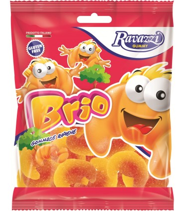 CARAMELLE GOMMOSE RAVAZZI CHARMS BRIO GLUTEN FREE AL GUSTO PANNA E FRAGOLA BUSTINA 90g