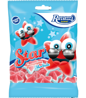 CARAMELLE GOMMOSE RAVAZZI STAR GLUTEN FREE SUGAR AL GUSTO CILIEGIA BUSTINA 90g