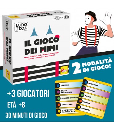 Ludoteca Pocket Il Gioco Dei Mimi INDOVINA E DIVERTITI CON PERSONAGGI FAMOSI +8 LISCIANI GIOCHI