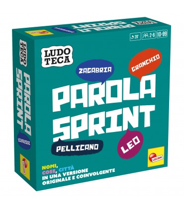 Ludoteca Pocket Parola Sprint  NOMI COSE CITTA IN UNA VERSIONE ORIGINALE E COINVOLGENTE +6 LISCIANI GIOCHI