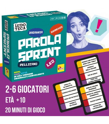 Ludoteca Pocket Parola Sprint  NOMI COSE CITTA IN UNA VERSIONE ORIGINALE E COINVOLGENTE +6 LISCIANI GIOCHI