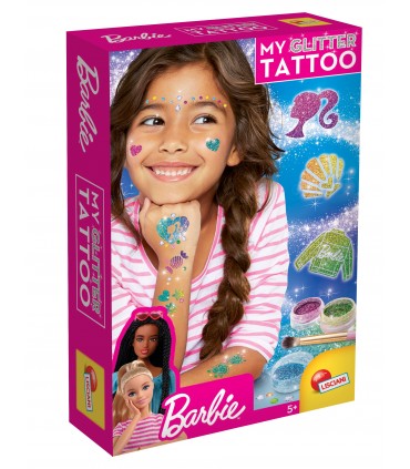 Barbie My GLITTER TATTOO Fai risplendere la tua creatività con i glitter +5 LISCIANI GIOCHI