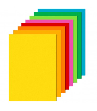 Rismaluce A4 Favini in 8 colori assortiti 200gr da 125 fogli