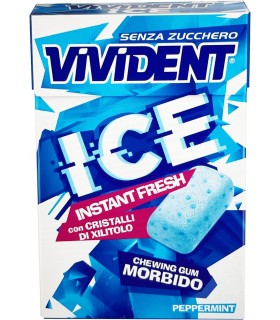 VIVIDENT ICE ISTANT FRESH PEPPERMINT S/Z ASTUCCIO CONF. DA 20 PZ.