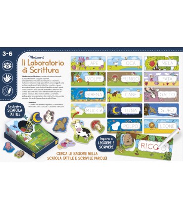 MONTESSORI MAXI ASSORTITO LABORATORIO DI SCRITTURA 3-6 LISCIANI GIOCHI