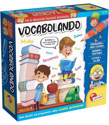 I'M A GENIUS VOCABOLANDO LA LINGUA ITALIANA NON è MAI STATA COSI DIVERTENTE +3M LISCIANI GIOCHI