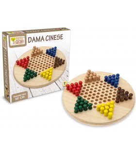 DAMA CINESE IN LEGNO DIAMETRO 26 CM  TEOREMA GIOCHI