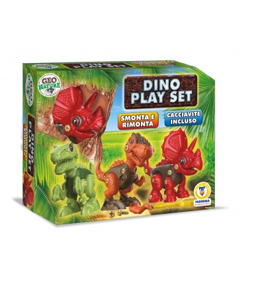 GEO NATURE PLAYSET DINOSAURI SMONTA E RIMONTA CACCIAVITE INCLUSO disponibile in 3 MODELLI TEOREMA GIOCHI