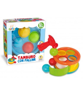 TAMBURO CON PALLINE E MARTELLO TEOREMA GIOCHI +12MESI