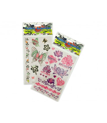 DEA BAMBOLA CON STICKERS PER TATUAGGI temporanei H.31CM TEOREMA GIOCHI