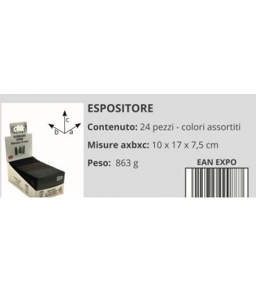 Portacard a Libro 14 Scomparti con Protezione Contactless Anti lettura Expo da 24 pz. Fantasie assortite