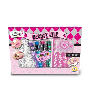 MISS CARINA TATTOO STUDIO CON STICKERS E 4 PENNE E STENCIL TEOREMA GIOCHI