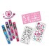 MISS CARINA TATTOO STUDIO CON STICKERS E 4 PENNE E STENCIL TEOREMA GIOCHI