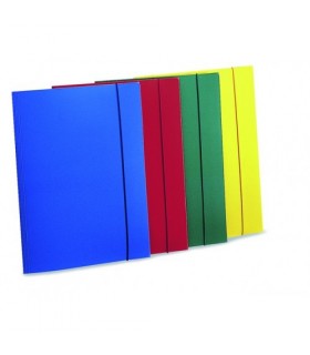 Cartelline a 3 lembi con elastico conf. 10 pz. colori assortiti