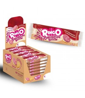 RINGO CHEESECAKE BOOOM LIMITED EDITION CON CREMA DOLCE AL FORMAGGIO E FRUTTI DI BOSCO CONF. DA 42 PZ. DA 27,5 G