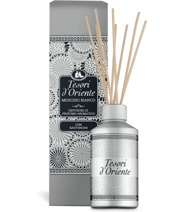 PROFUMATORE PER AMBIENTE TESORI D'ORIENTE MUSCHIO BIANCO CON BASTONCINI DA 200ml