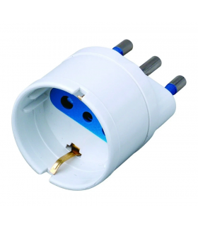 Adattatore PRESA Schuko BIANCO EXTRAPOWER confezionato in blister
