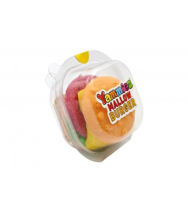 YAMMIEZ MALLOW Burger XL, Caramelle Gommose a Forma di Hamburger DA 50 Gr. CONF.12PZ