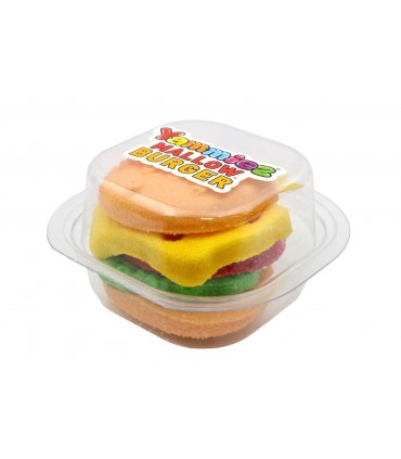 YAMMIEZ MALLOW Burger XL, Caramelle Gommose a Forma di Hamburger DA 50 Gr. CONF.12PZ