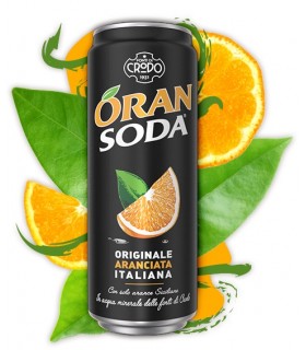 ORANSODA L'ORIGINALE ARANCIATA italiana LATTINA DA 330ML CONF. 12 PZ.