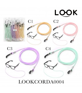 Cordino PER Occhiali COLORATO CONF. 24 pz. colori assortiti