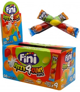 GOMME FINI FIZZY ALLA FRUTTA BLISTER 4 PZ. CONF. 50 BLISTER