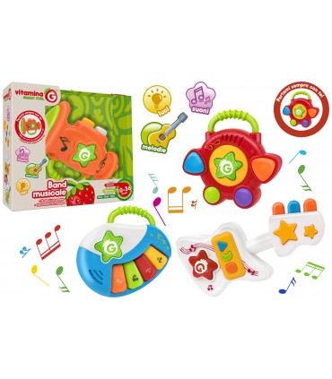 BAND MUSICALE CON LUCI, SUONI E MELODIE 10-36M GLOBO GIOCHI disponibili in vari modelli