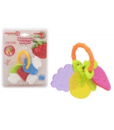 VITAMINA G MASSAGGIA GENGIVE CON SUPERFICIE MORBIDA 0-24M GLOBO GIOCHI
