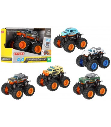 METAL GEAR MOSTER TRUCK 4X4 IN METALLO CON PARTI IN PLASTICA MOVIMENTO A FRIZIONE +3 GLOBO GIOCHI