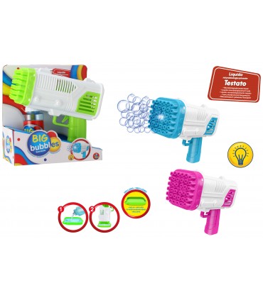 SPARABOLLE DI SAPONE CON FLUSSO CONTINUO CON FLACONE DA 100ML +3 GLOBO GIOCHI