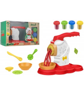 MORBIDOUGH MACCHINA DELLA PASTA CON ACCESSORI E 4 VASETTI DA 50GR 3+ GLOBO GIOCHI