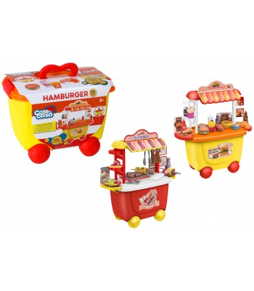 COSE DI CASA BANCHETTO STREET FOOD CON ACCESSORI INCLUSI 22PZ 3+ GLOBO GIOCHI