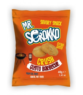 TARALLO MR.SCROKKO GUSTO BARBECUE PRODOTTO DA FORNO BUSTINA 40GR EXPO A BOCCA DI LUPO DA 30PZ