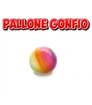 Pallina GONFIO Mini Rainbow IN PLASTICA BIO Conf. 12 pz. Diam.140