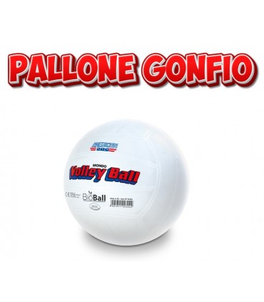 PALLONE GONFIO IN PLASTICA BIO VOLLEY BALL AMERICA DIAM. 216 MM