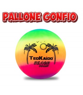 PALLONE gonfio IN GOMMA RAINBOW TEOIKAIDO DIAM 22.5CM