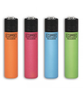 Accendino Clipper Large METALLIC MIX conf. 48 pz. assortiti con 4 grafiche