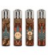 Accendino Clipper Large BURNING LEAVES conf. 48 pz. assortiti con 4 grafiche