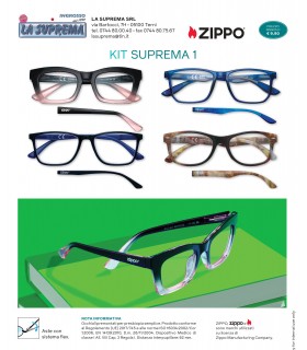 Ricarica Occhiali da Lettura  Zippo Mod. kit Suprema 1 da 4 pz. Diottria + 1.00